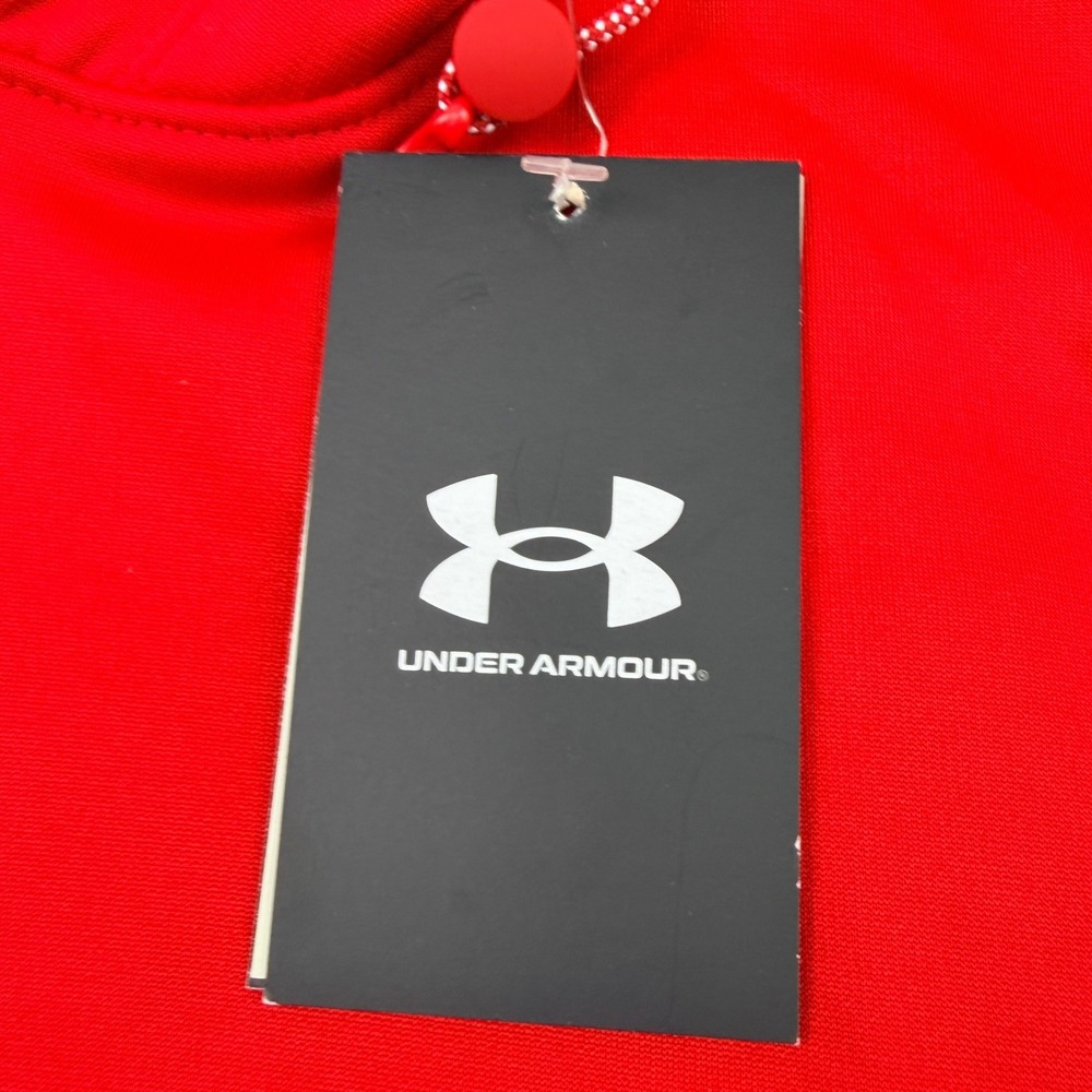 Under Armour Mens Storm Fleece Hoodie Red Hooded Active Sweatshirt Large 1370379 - Picture 8 of 11